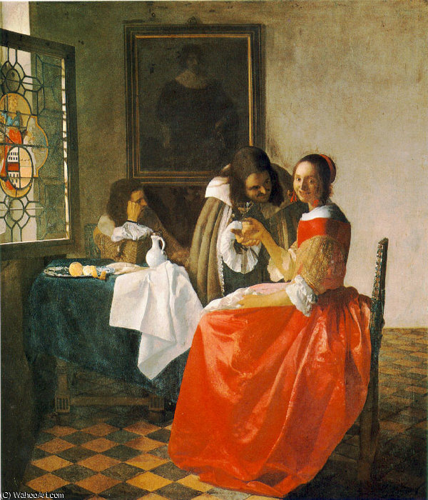 La Joven Con La Copa De Vino — Johannes Vermeer