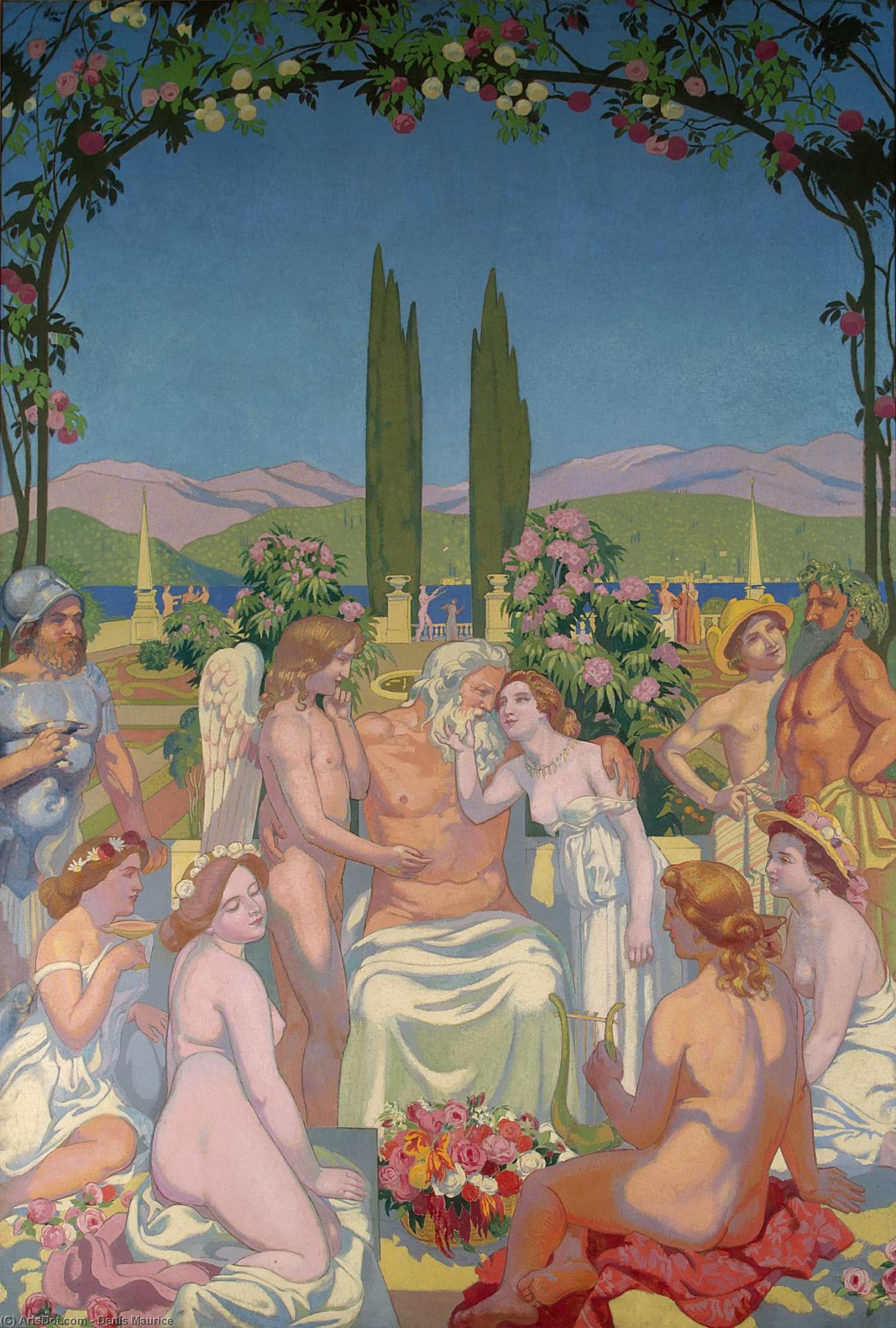 Panel 5. In The Presence Of The Gods Jupiter Bestows Immortality On Psyche And Celebrates Her Marriage To Eros — Denis Maurice