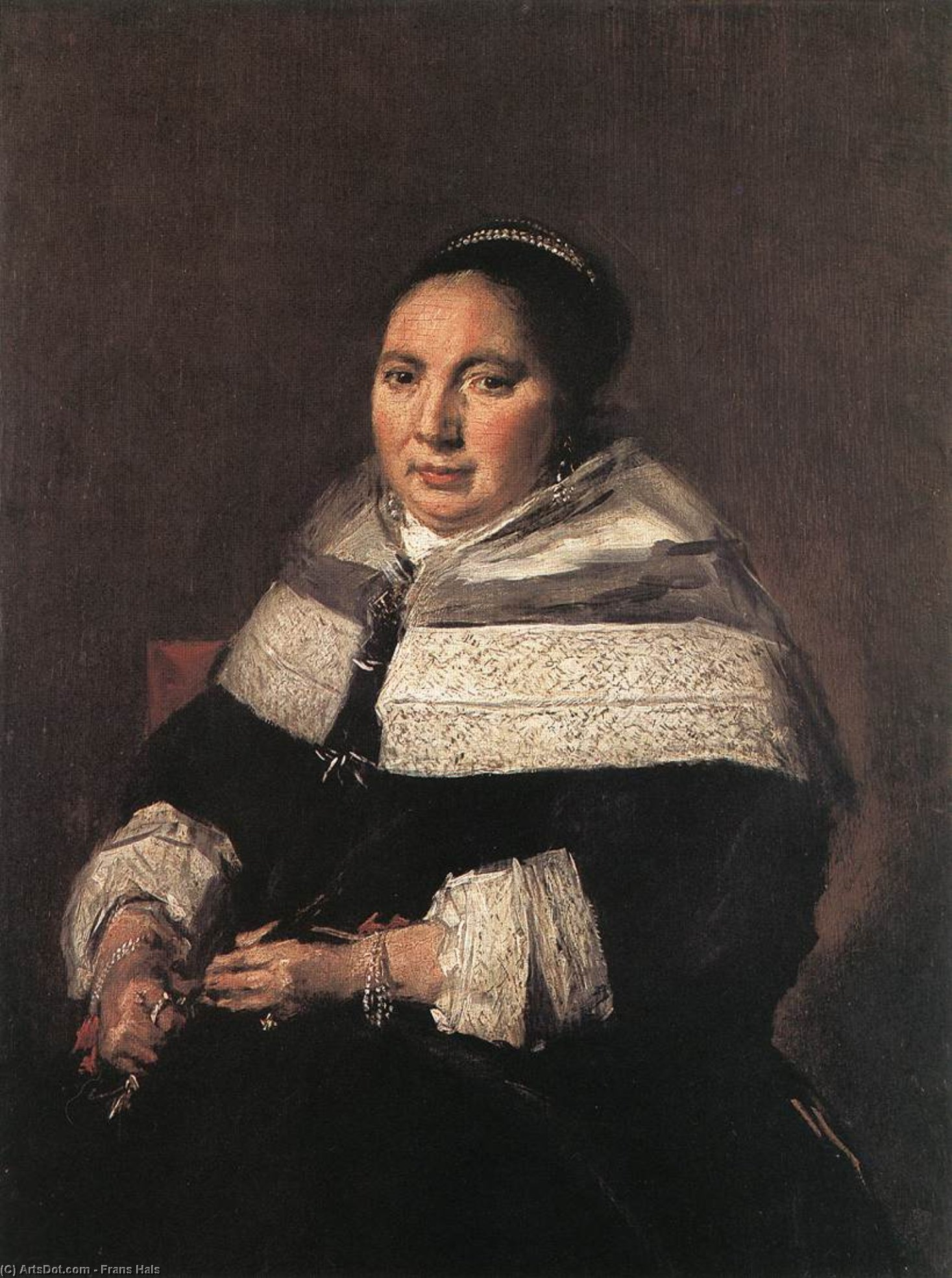 Portrait Of A Seated Woman — Frans Hals
