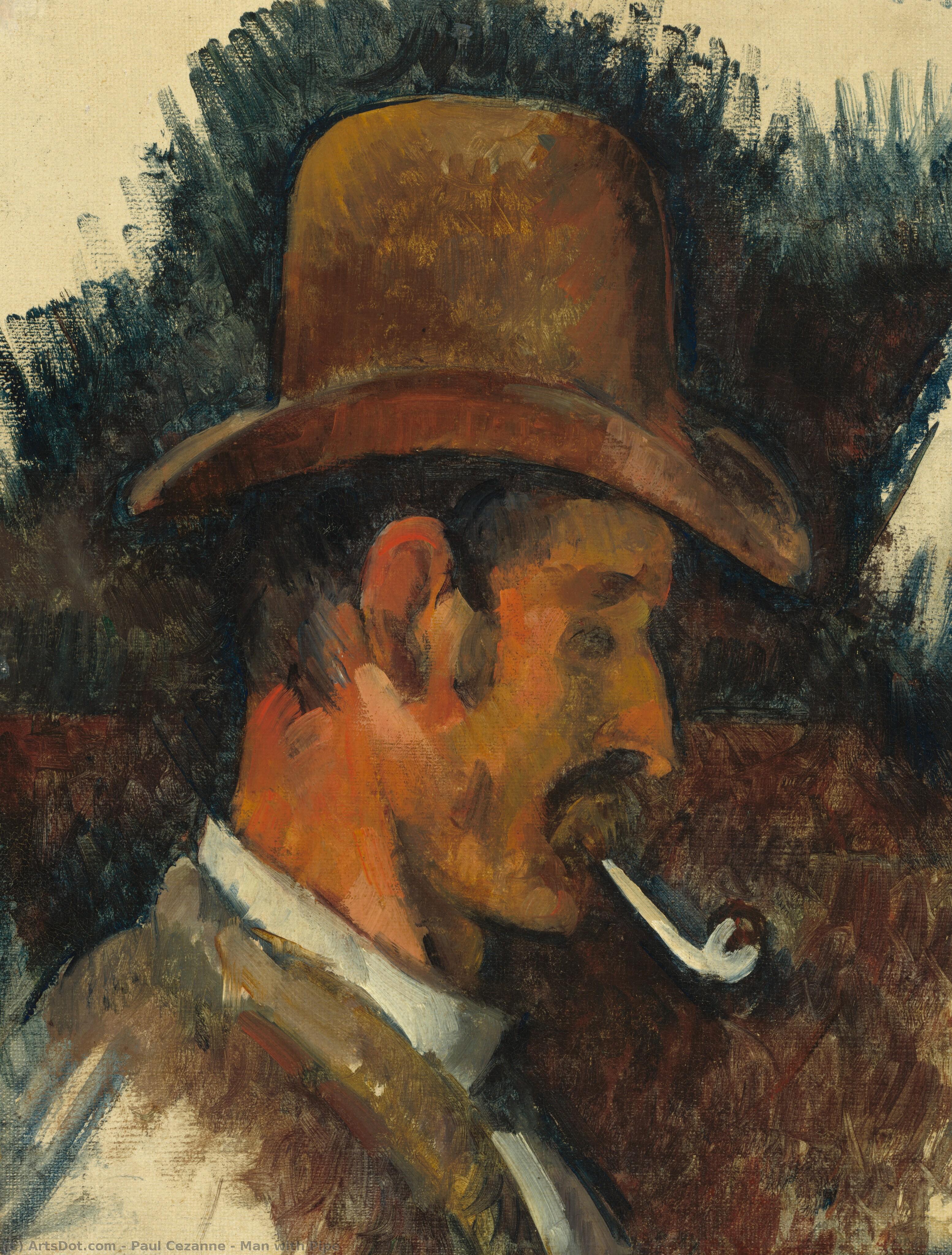 Man With Pipe — Поль Сезанн