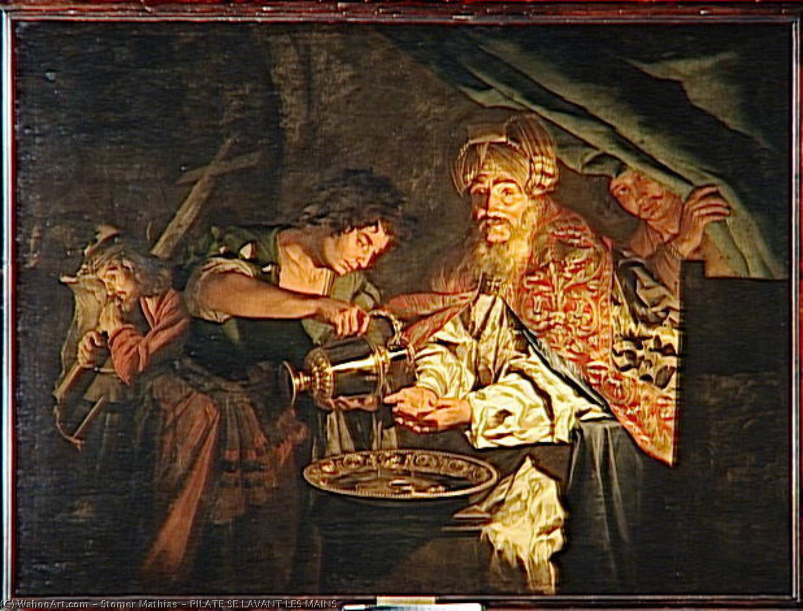 Pilate Se Lavant Les Mains — Stomer Mathias