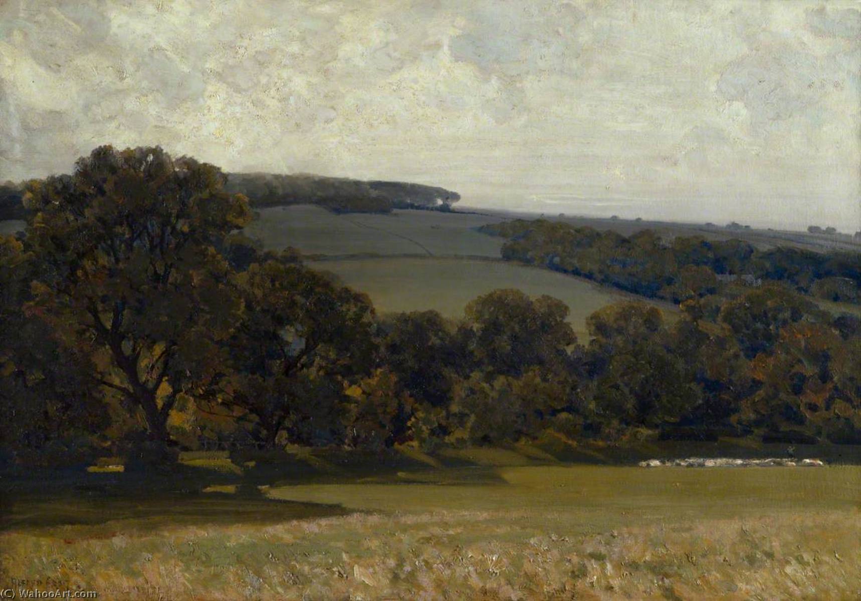 Evening In The Cotswolds — Alfred East