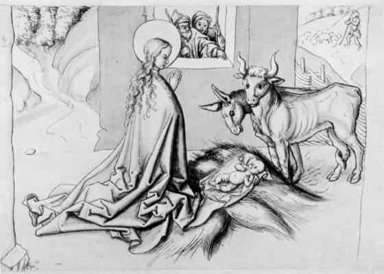 Adoration Of The Child — Martin Schongauer