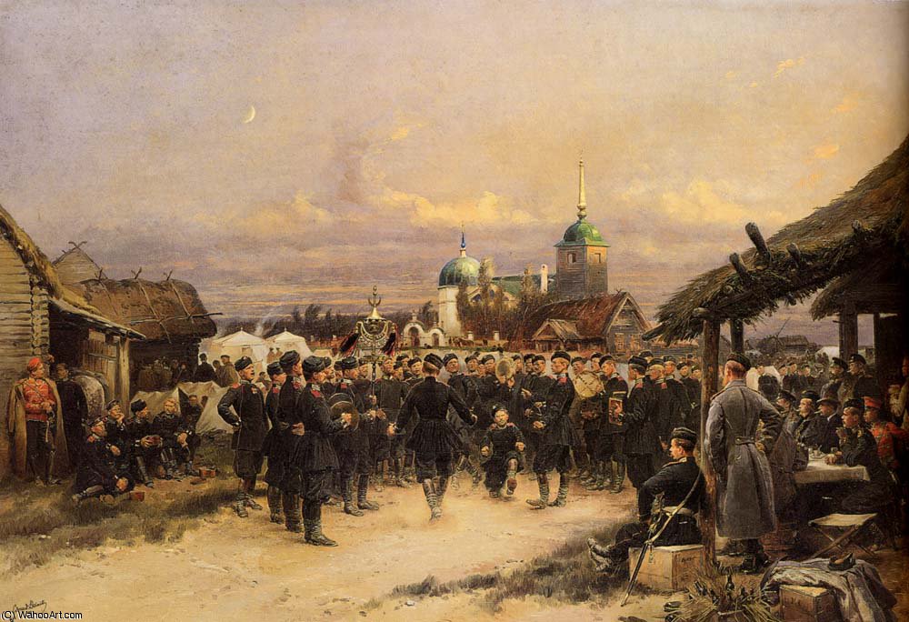 Deataille Edouard Chorus Of The Fourth Infantry Battalion At Tsarkoe Selo — Édouard Detaille (jean-baptiste Édouard Detaille)