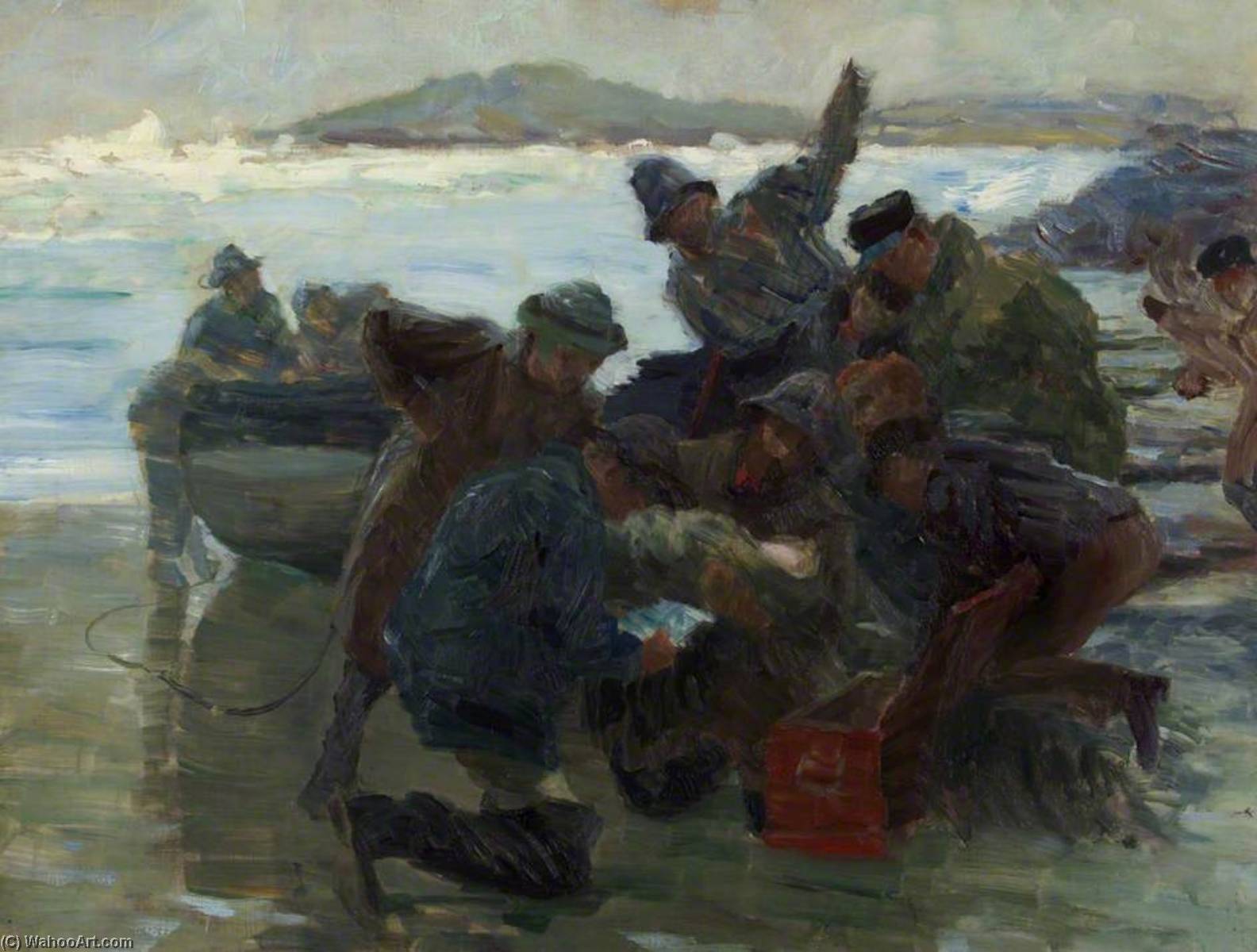 Sketch For 'cast Up By The Sea' — William Holt Yates Titcomb