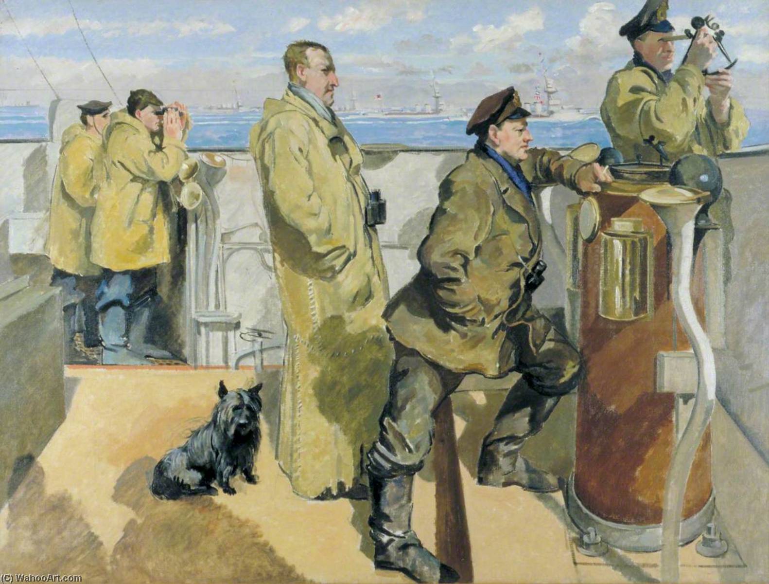 St George's Day Bridge Of Hms 'canterbury', On Patrol Work When The Great Naval Raid On Zeebrugge And Ostend Took Place — Philip Connard