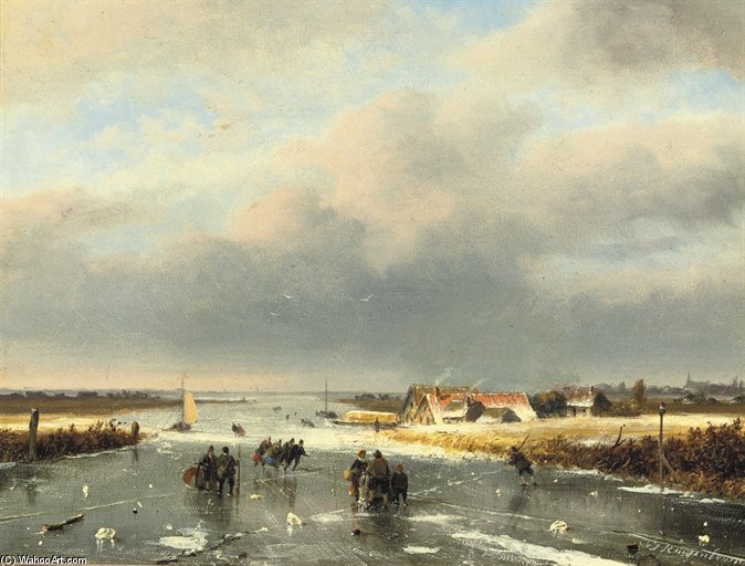 A Day On The Ice — Nicolaas Johannes Roosenboom