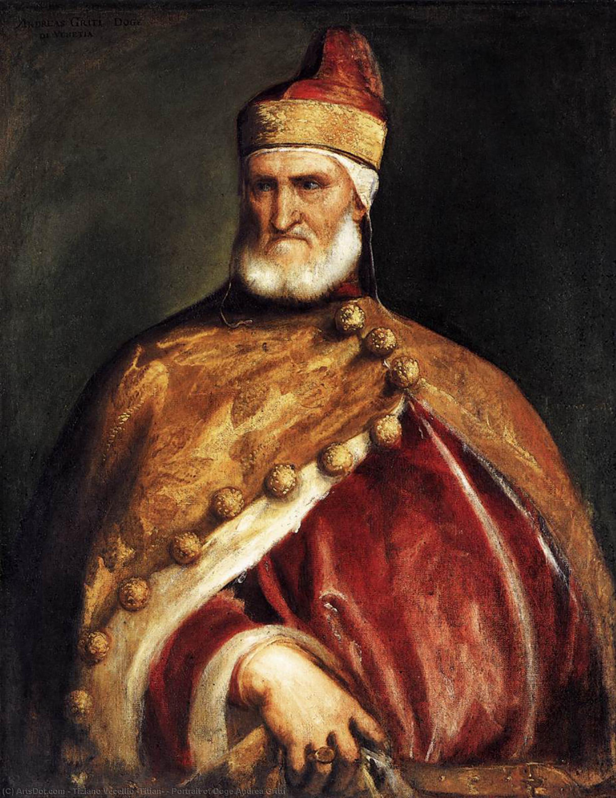 Retrato Del Dogo Andrea Gritti — Tiziano