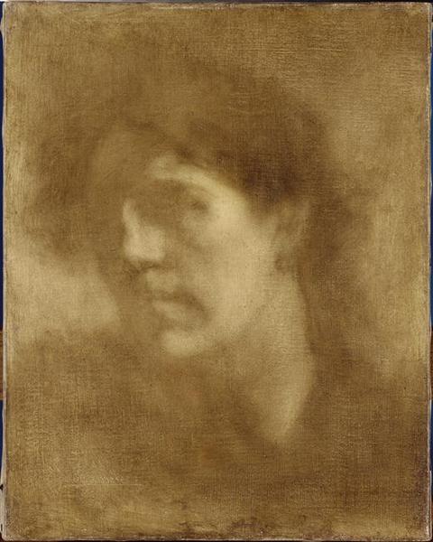 Tête De Femme (femme De L'artiste) — Eugène Anatole Carrière