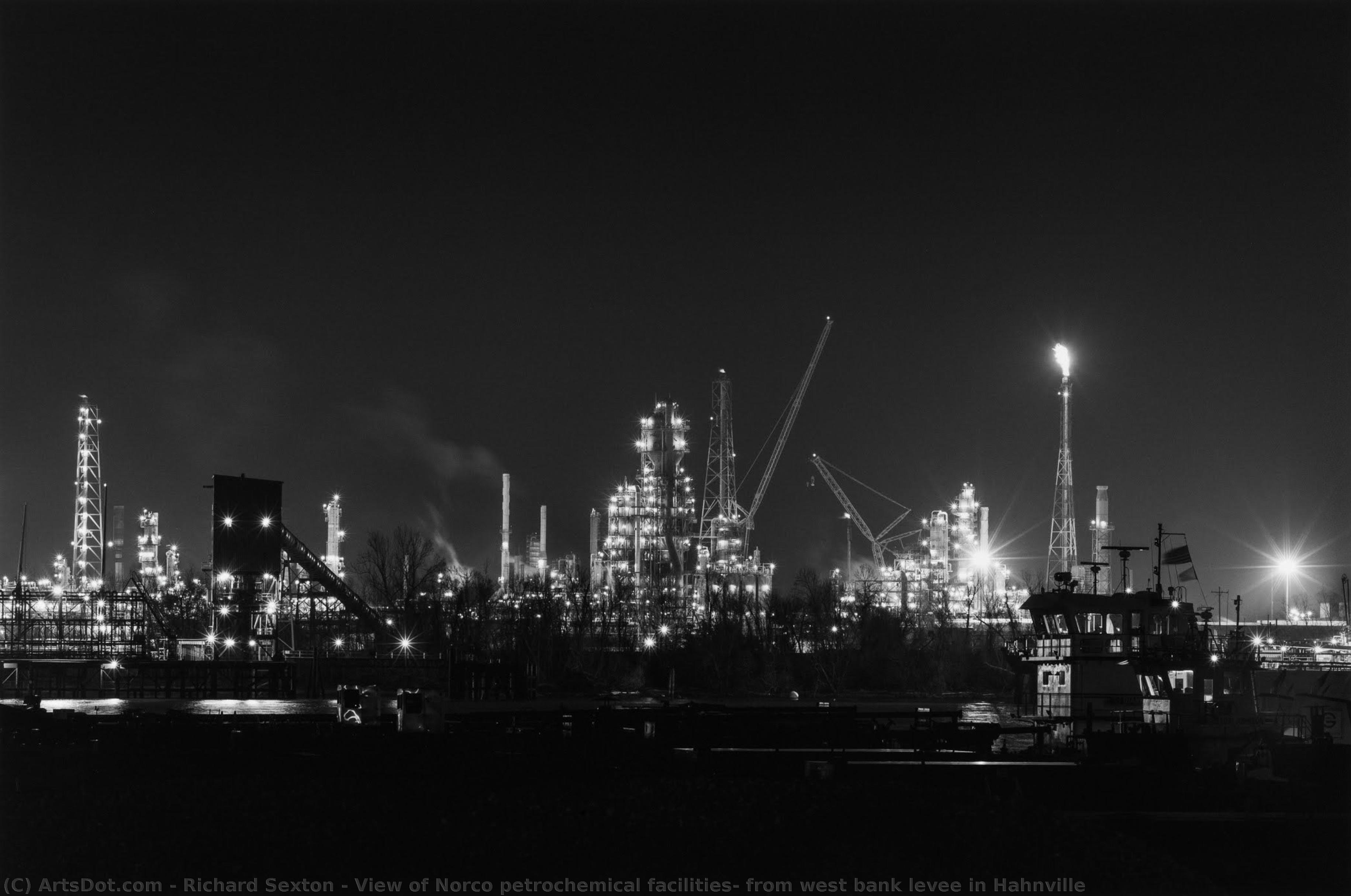 View Of Norco Petrochemical Facilities; From West Bank Levee In Hahnville — Richard Sexton