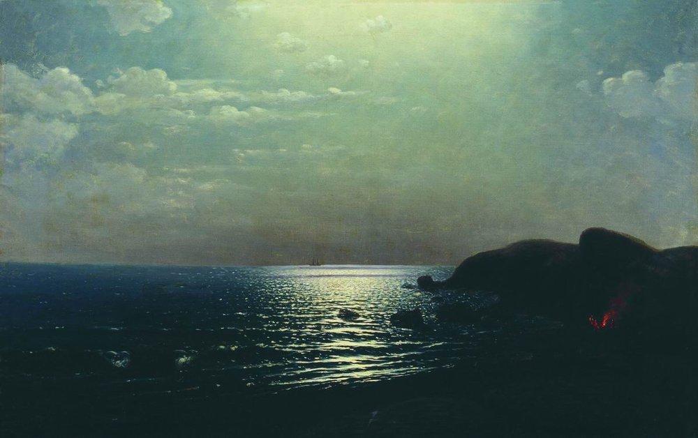 Fishing On The Black Sea — Arkhip Ivanovich Kuindzhi