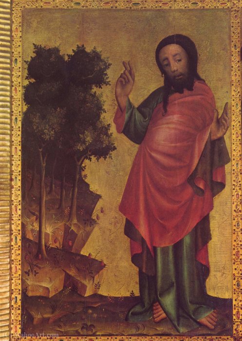 Grabower Altar Petri Altar Left Outer Wing, Inner, Scene The Fourth Day Of Creation — Master Bertram
