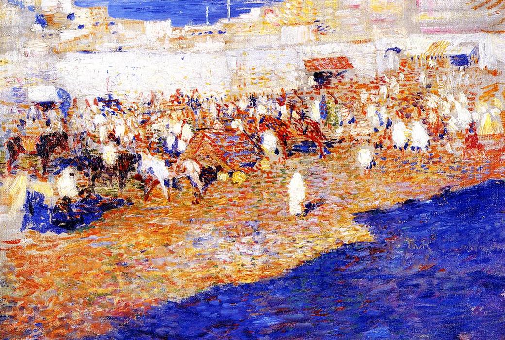 Moroccan Market (also Known As Morocco [the Great Souq]) — Theo Van Rysselberghe