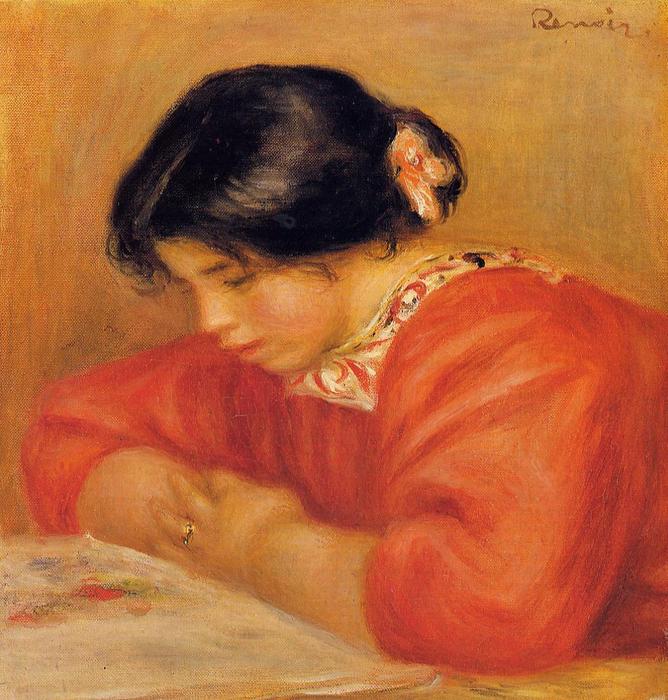 Leontine Reading — Pierre-auguste Renoir