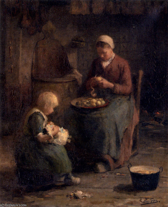 Mother And Daughter — Evert Pieters