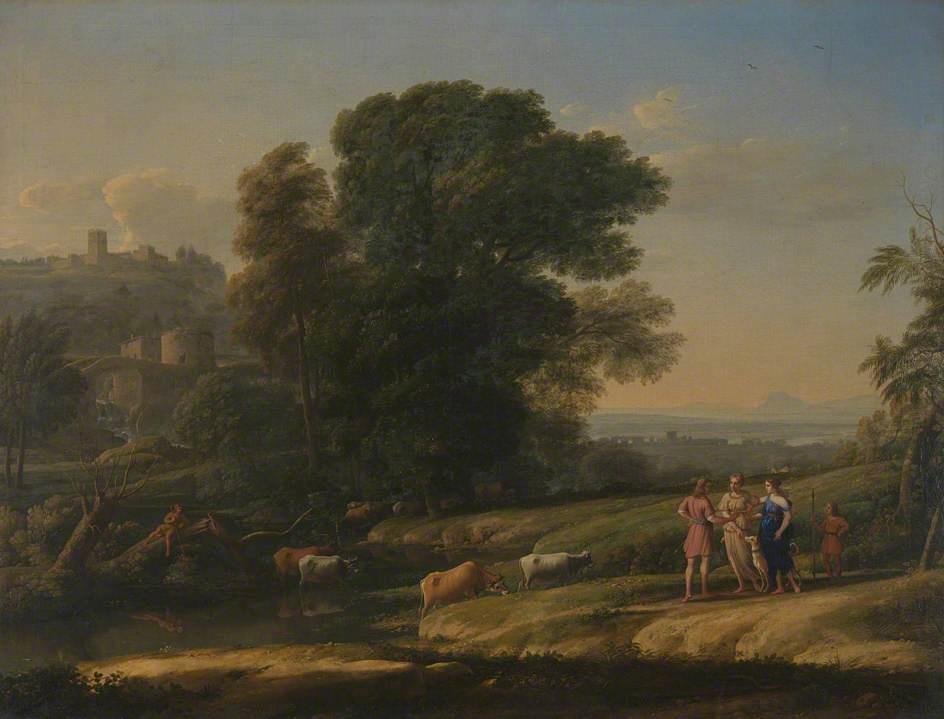 Landscape With Cephalus And Procris Reunited By Diana — Claude Lorrain (claude Gellée)