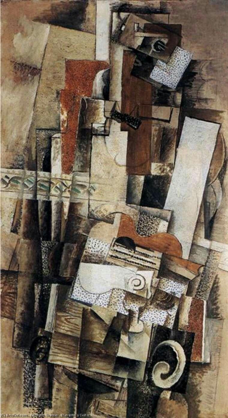 Hombre Con Un Guitarra — Georges Braque