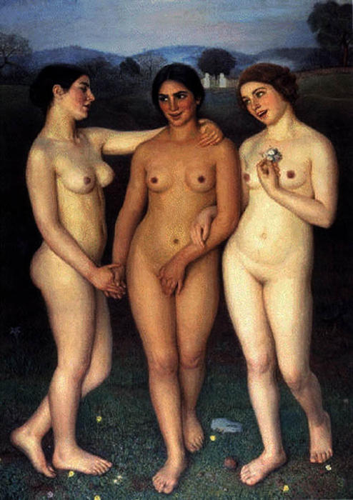 Tres Desnudos — Eugenio Hermoso Martínez