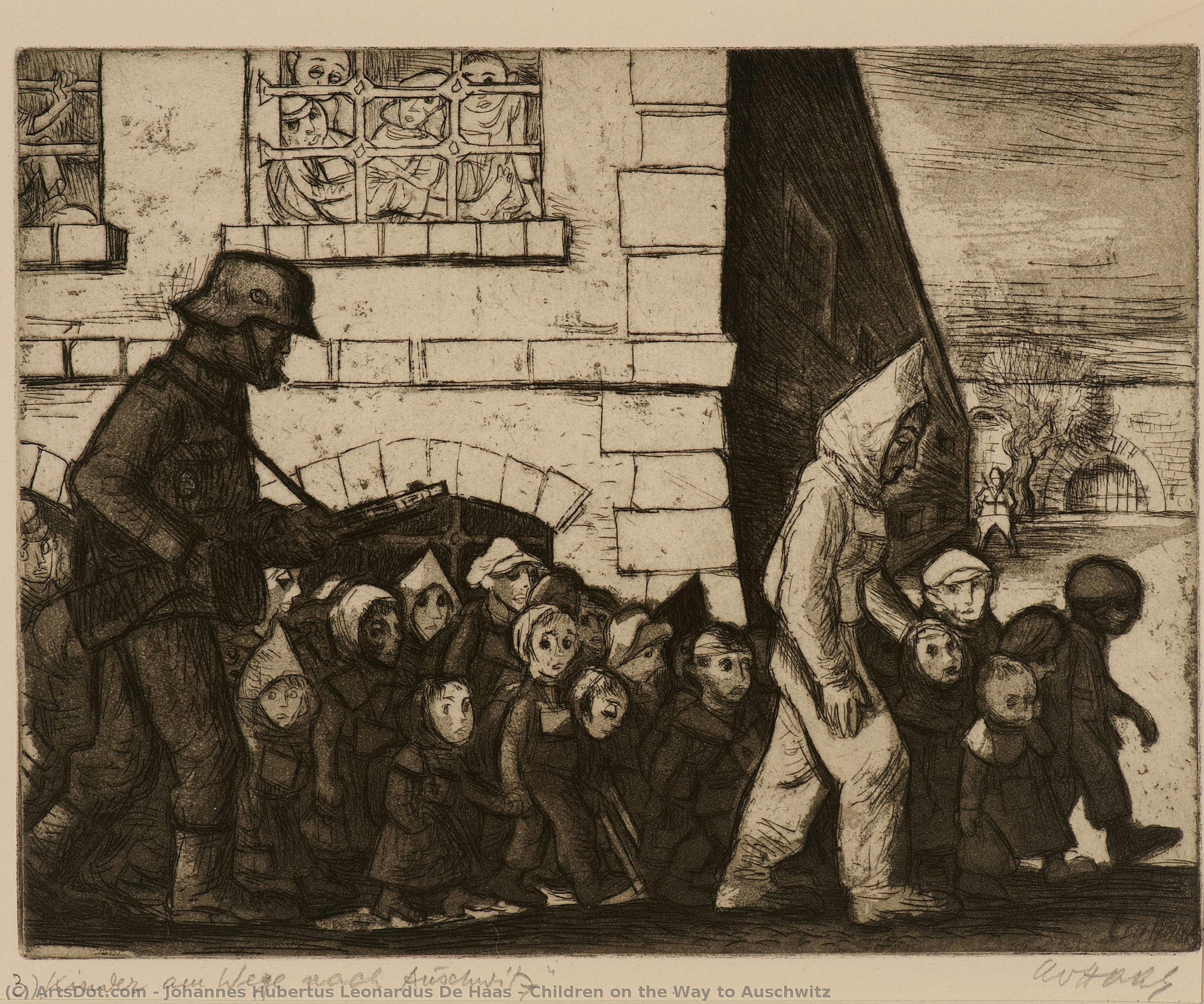 Children On The Way To Auschwitz — Johannes Hubertus Leonardus De Haas