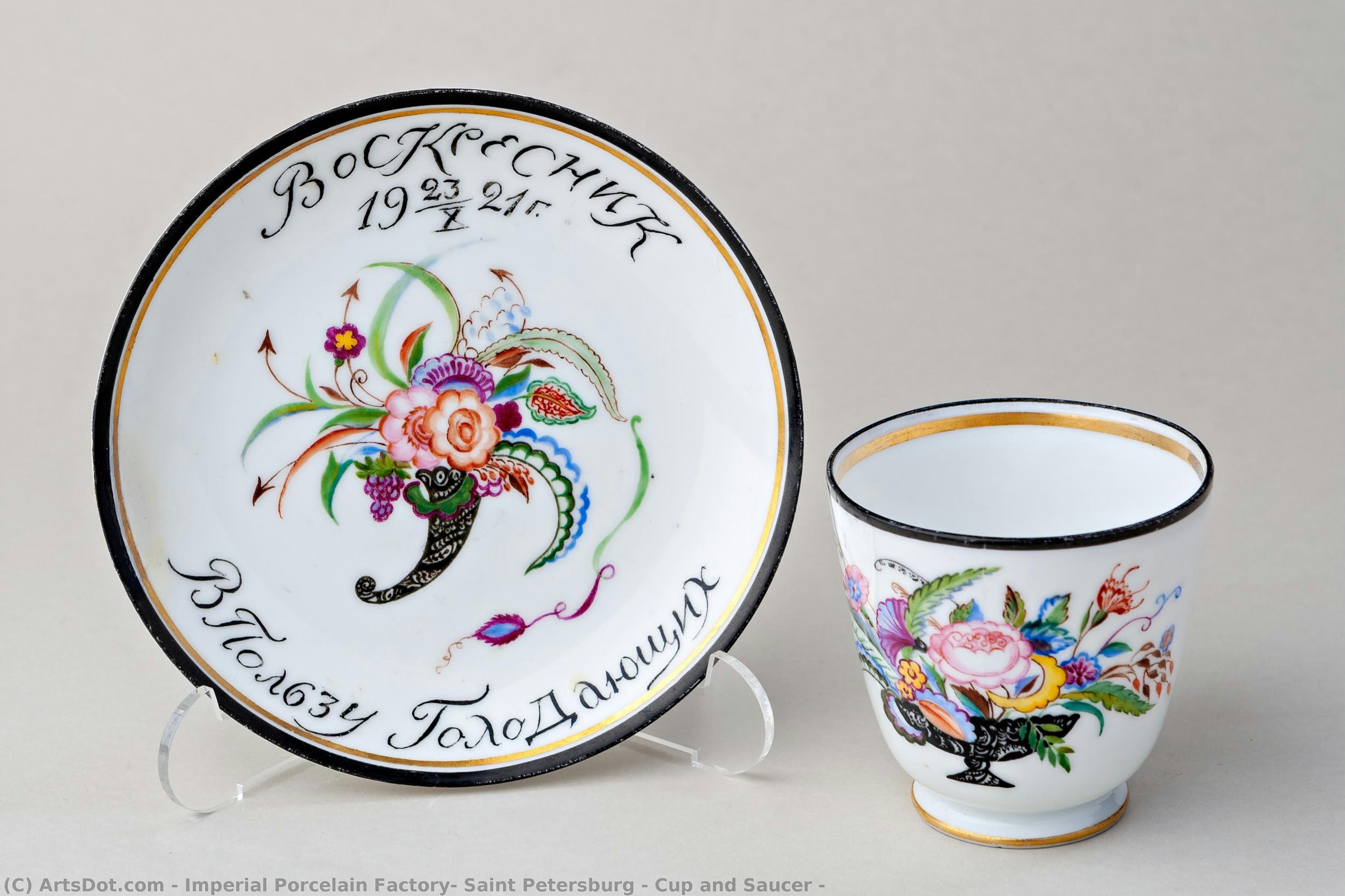 Cup And Saucer — Imperial Porcelain Factory, Saint Petersburg