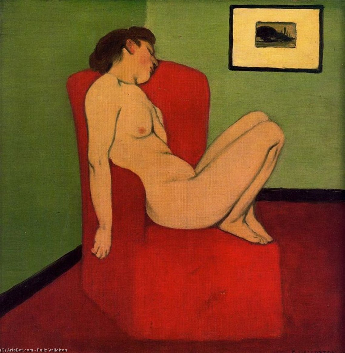 Seated Female Nude — Félix Vallotton