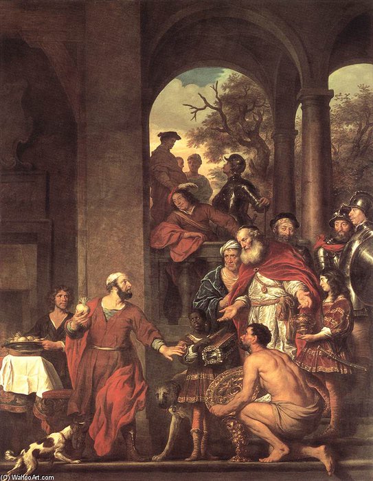 Curius Dentatus Preferring Turnips To Gold — Govert Teunisz Flinck