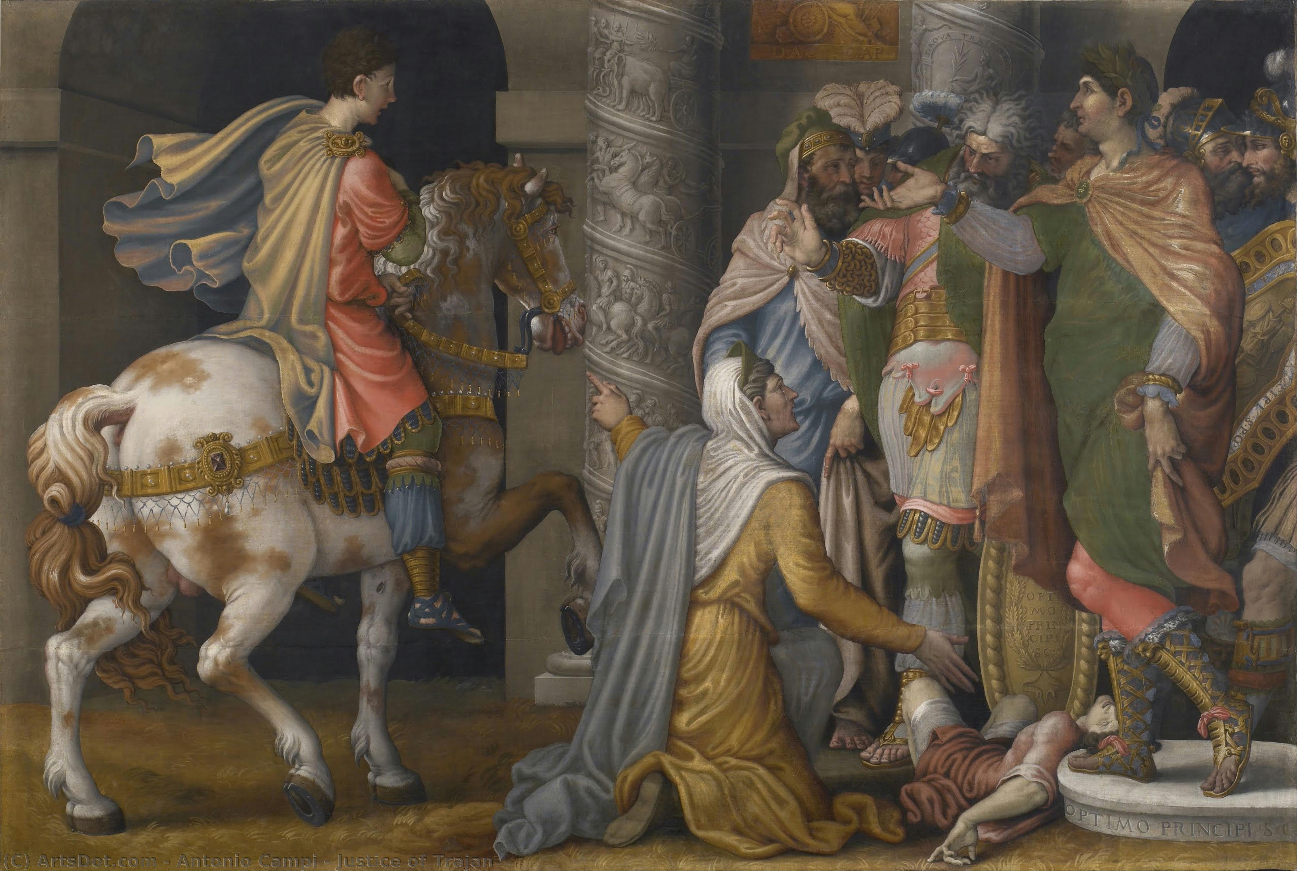 Justice Of Trajan — Antonio Campi