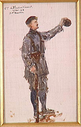 Portrait Du Capitaine De Blic (chars D'assaut), 27 Mai 1918 — Joseph-félix Bouchor
