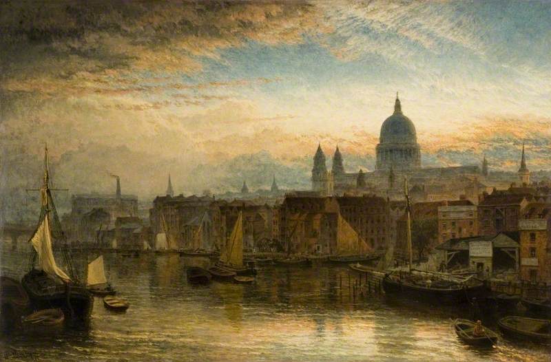 St Paul's From The River Thames — Генри Томас Доусон