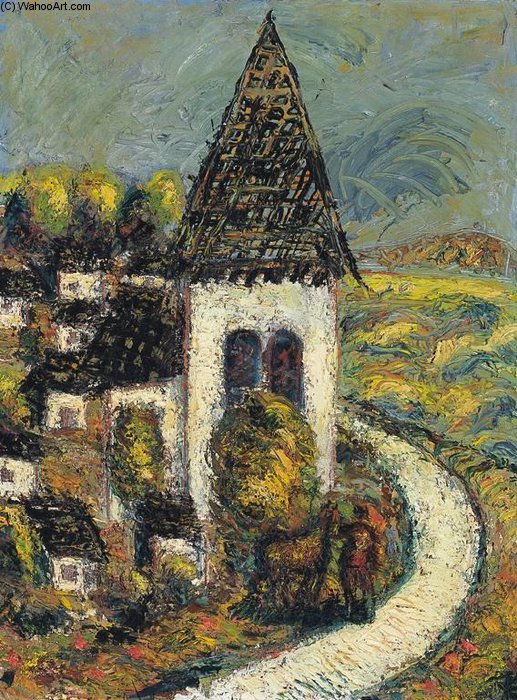Kuruc Warrior At A Burned Down Village At The Lake Balaton — Gyorgy Roman