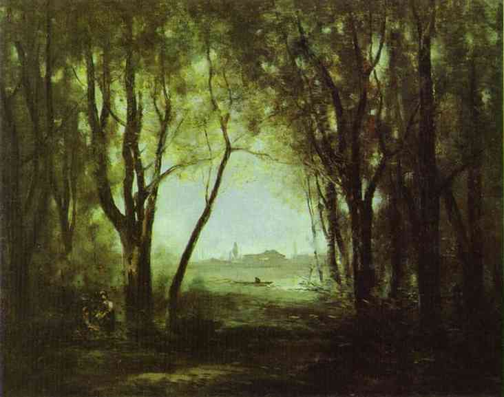 Landscape With A Lake — Jean-baptiste-camille Corot