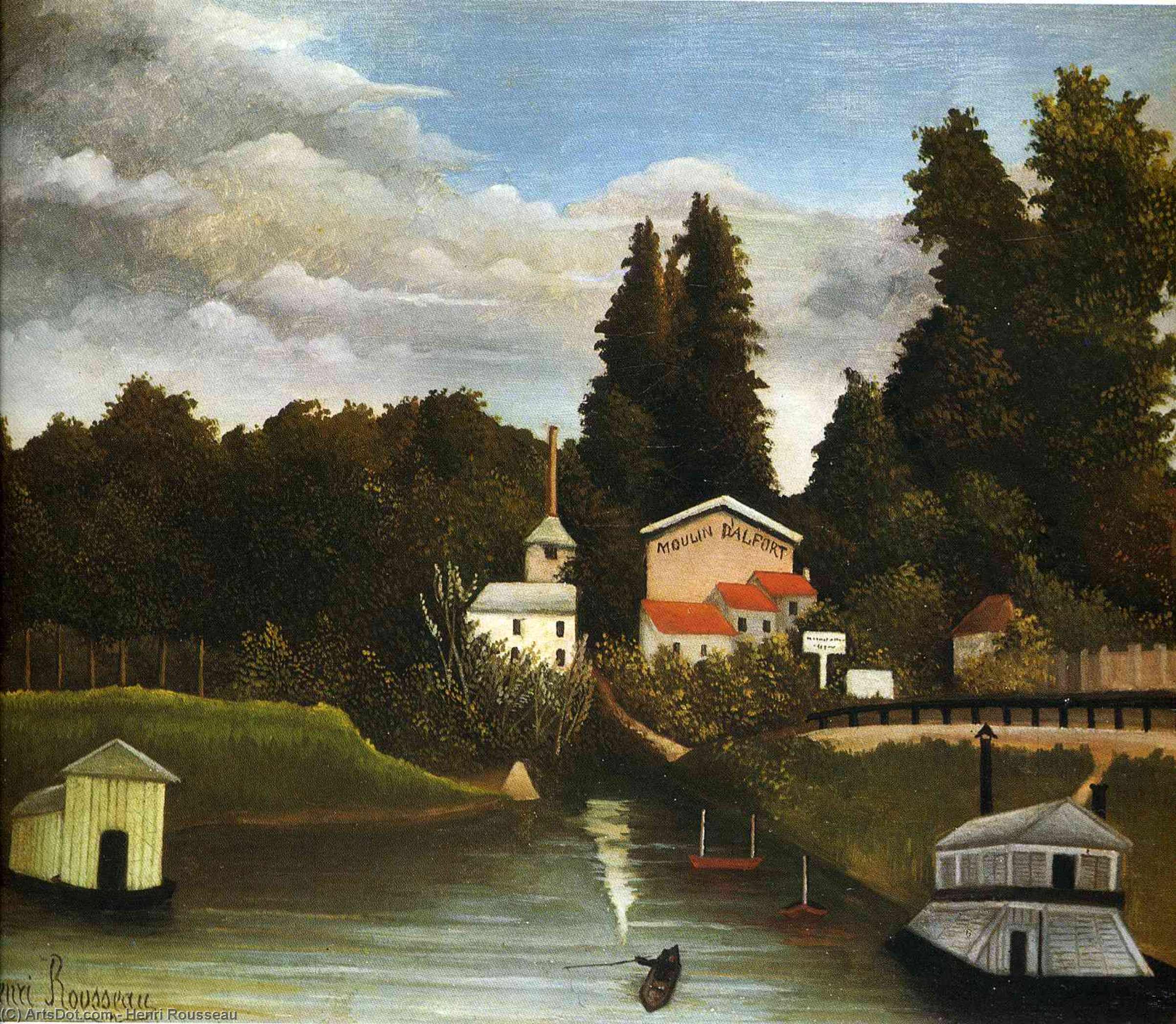 The Mill At Alfor — Henri Julien Félix Rousseau (le Douanier)