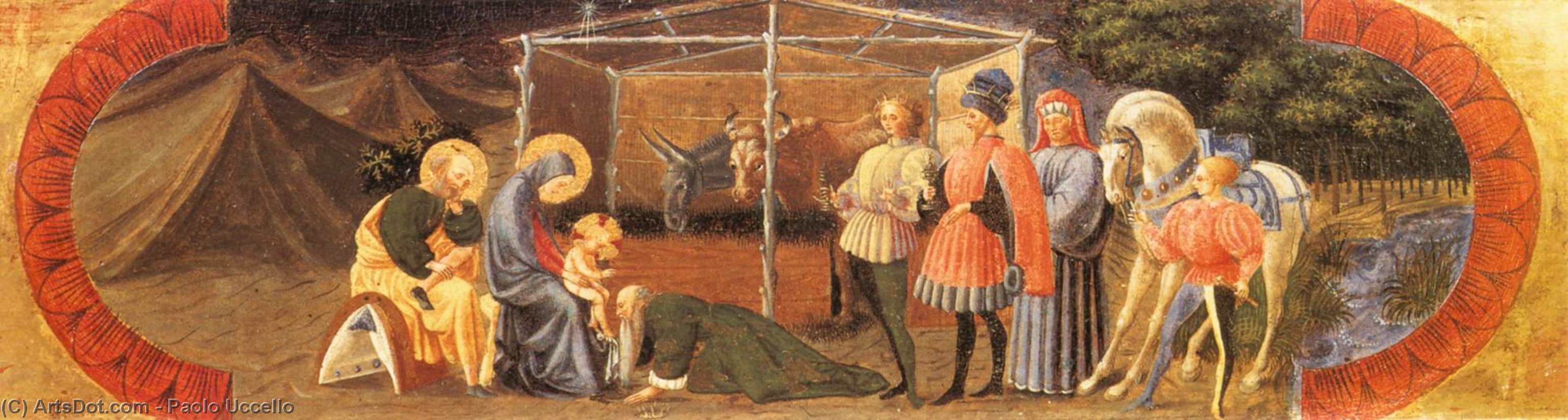 Die Verehrung Der Könige (quarate Predella) — Paolo Uccello