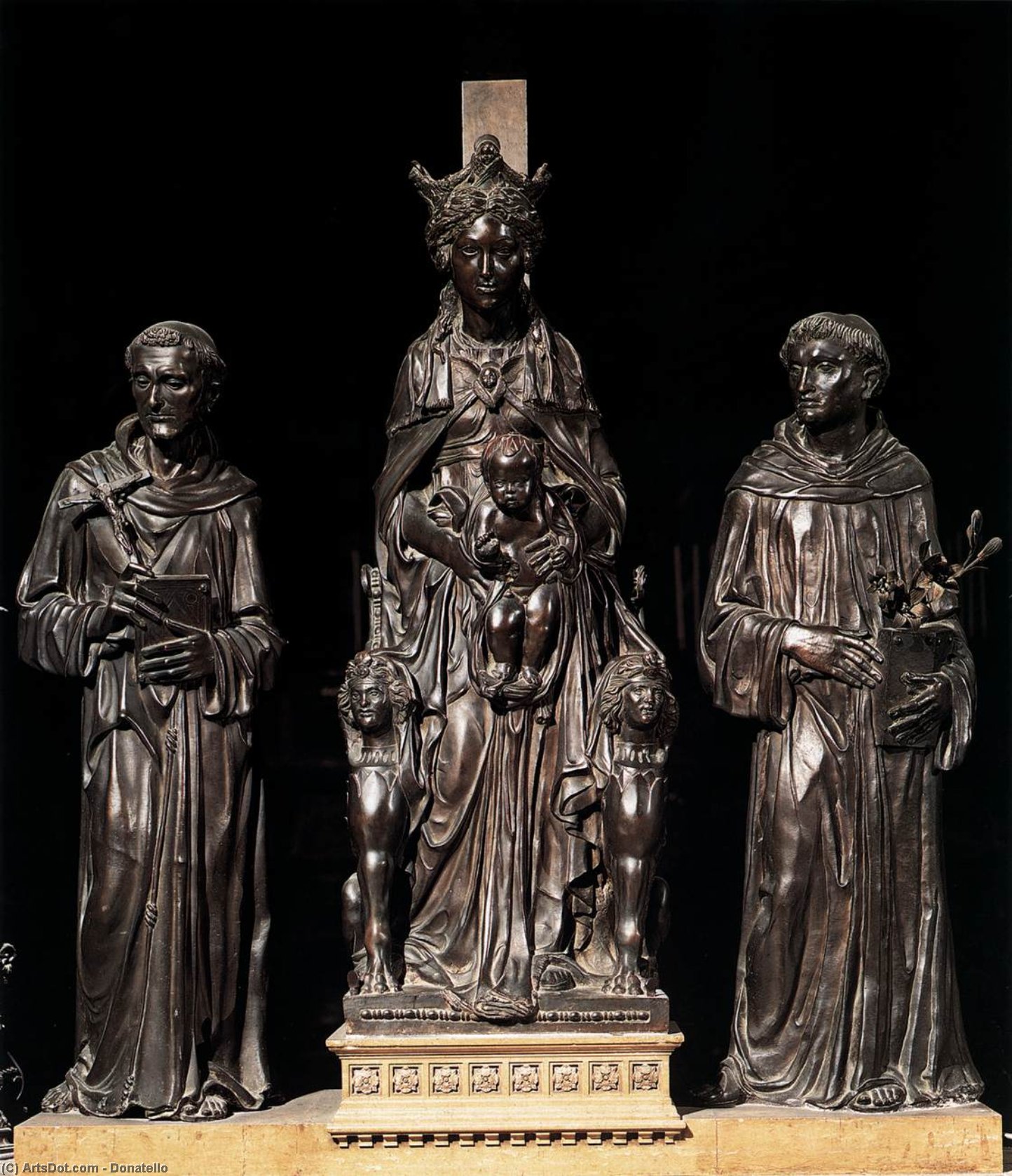 Madonna And Child Between St Francis And St Anthony — Donatello