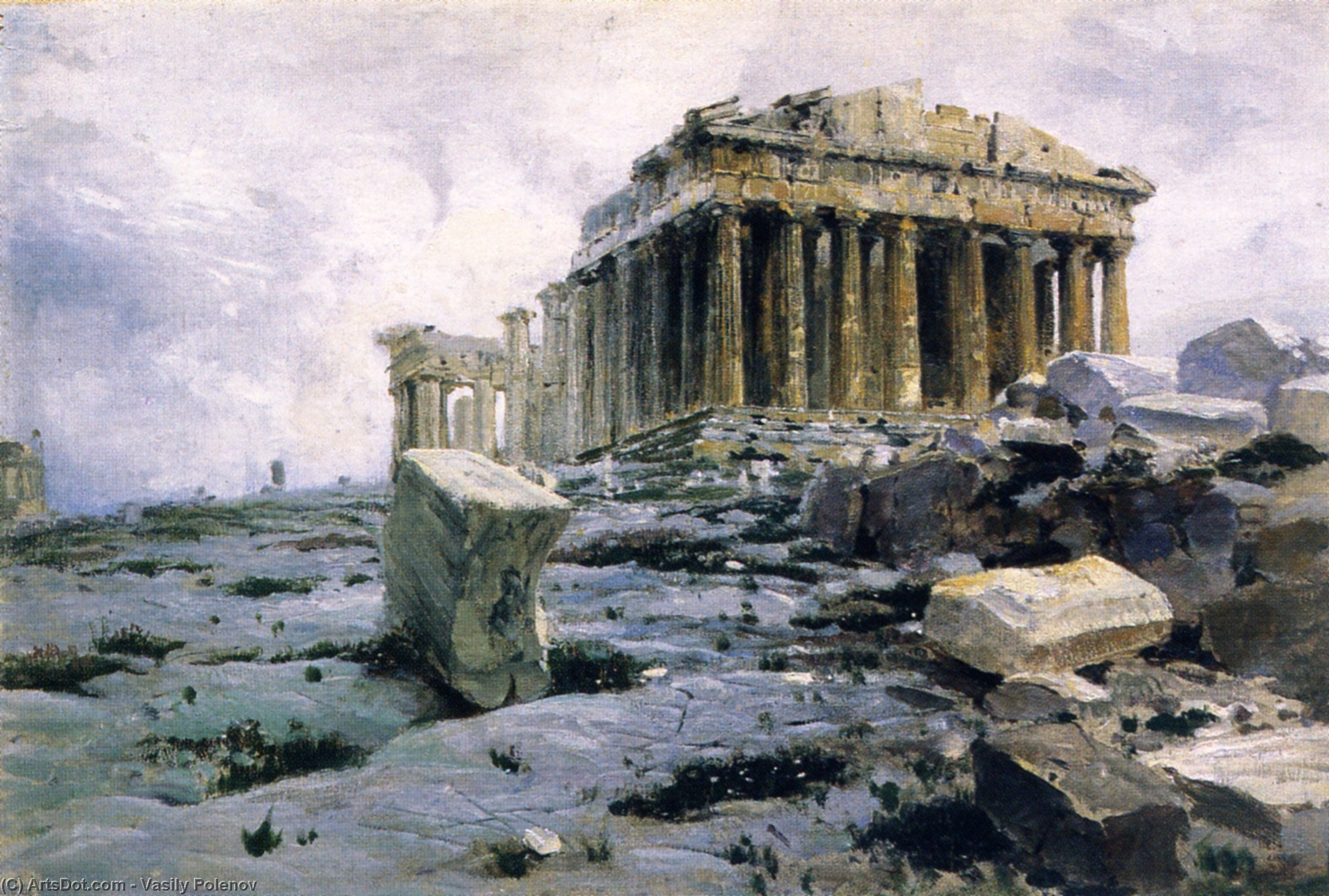 The Parthenon. Temple Of Athena-parthenos — Vassily Dmitrievitch Polenov