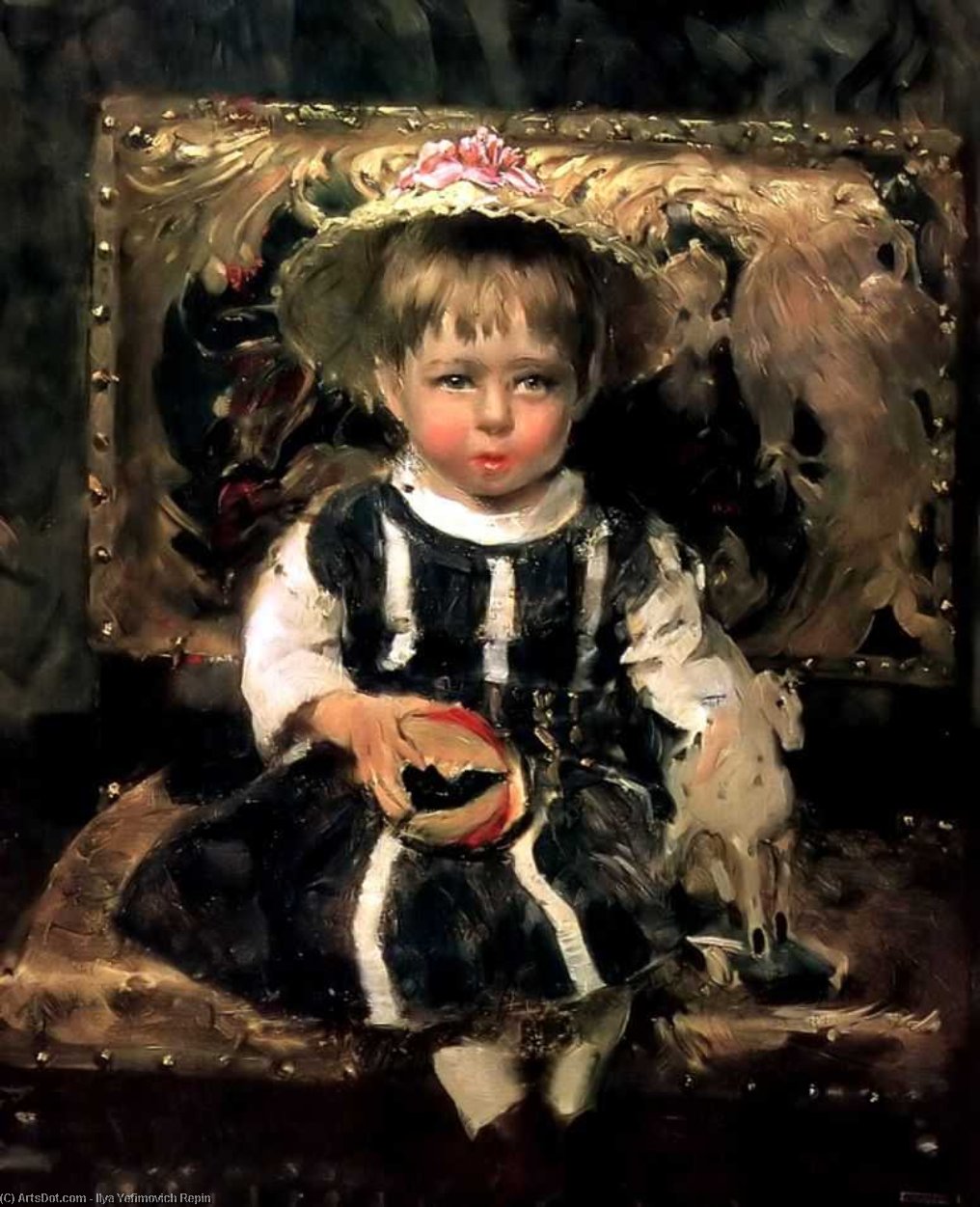 Portrait Of Vera Repina — Ilya Yefimovich Repin
