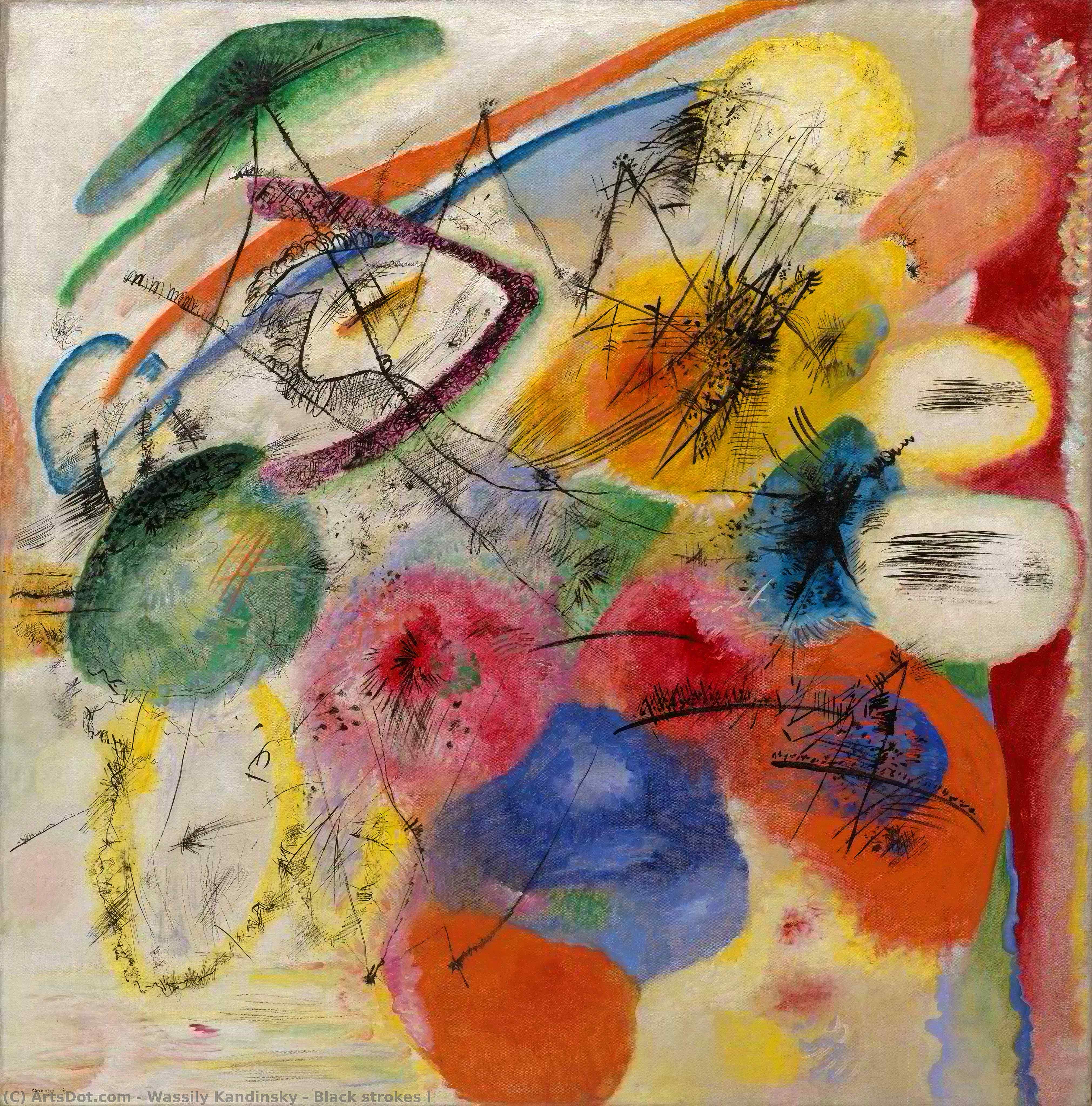 Pinceladas Negras I — Wassily Wassilyevich Kandinsky