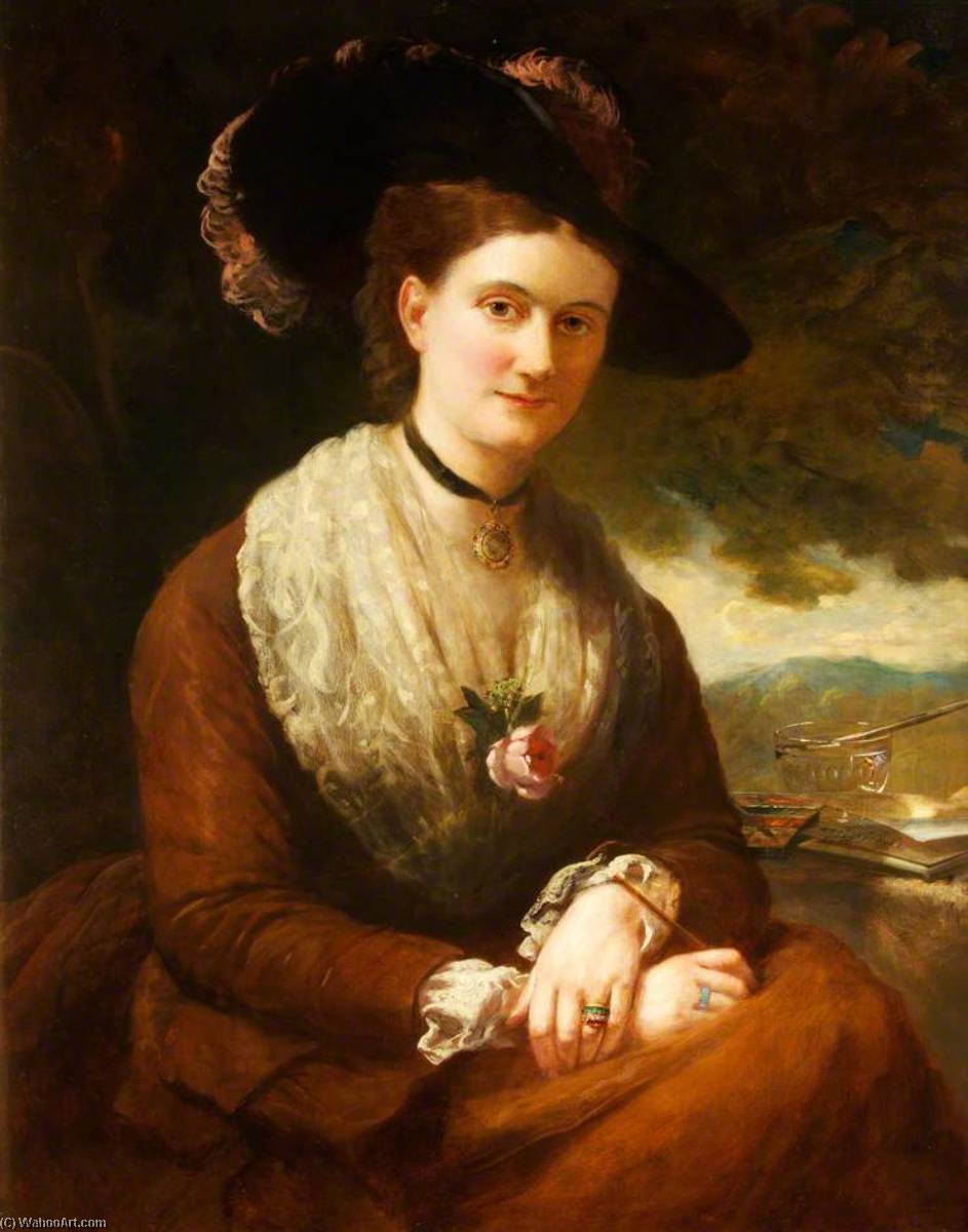 Georgiana Maclean Rolls (1837–1923), Lady Llangattock — Henry Richard Graves