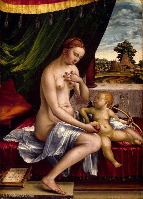 Venus And Cupid — Georg Pencz