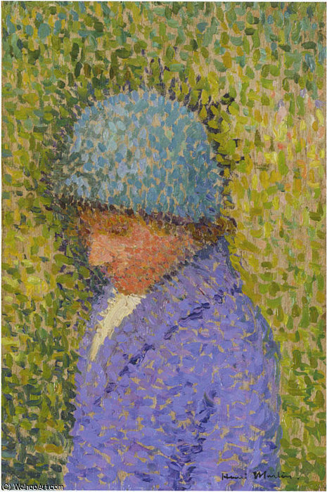 Portrait Of A Young Girl — Henri Jean Guillaume Martin