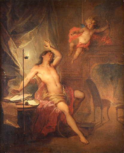 Anacréon Et L'amour — Nicolas Bertin