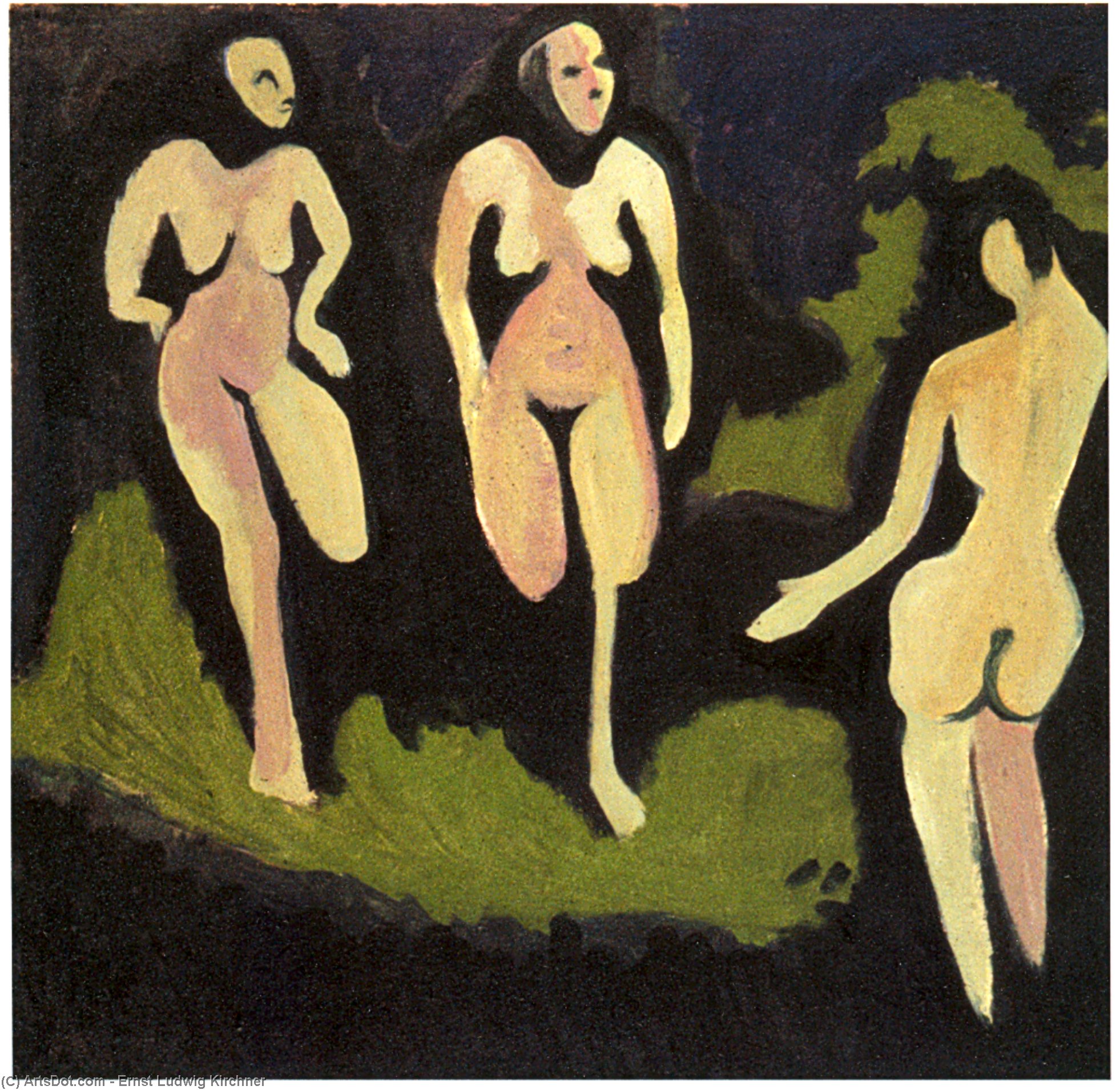 Nudes In A Meadow — Ernst Ludwig Kirchner