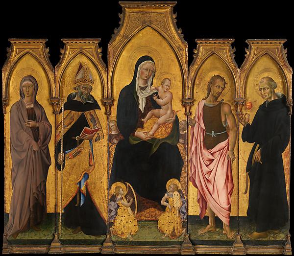 Madonna And Child With Saints — Giovanni Di Paolo Di Grazia