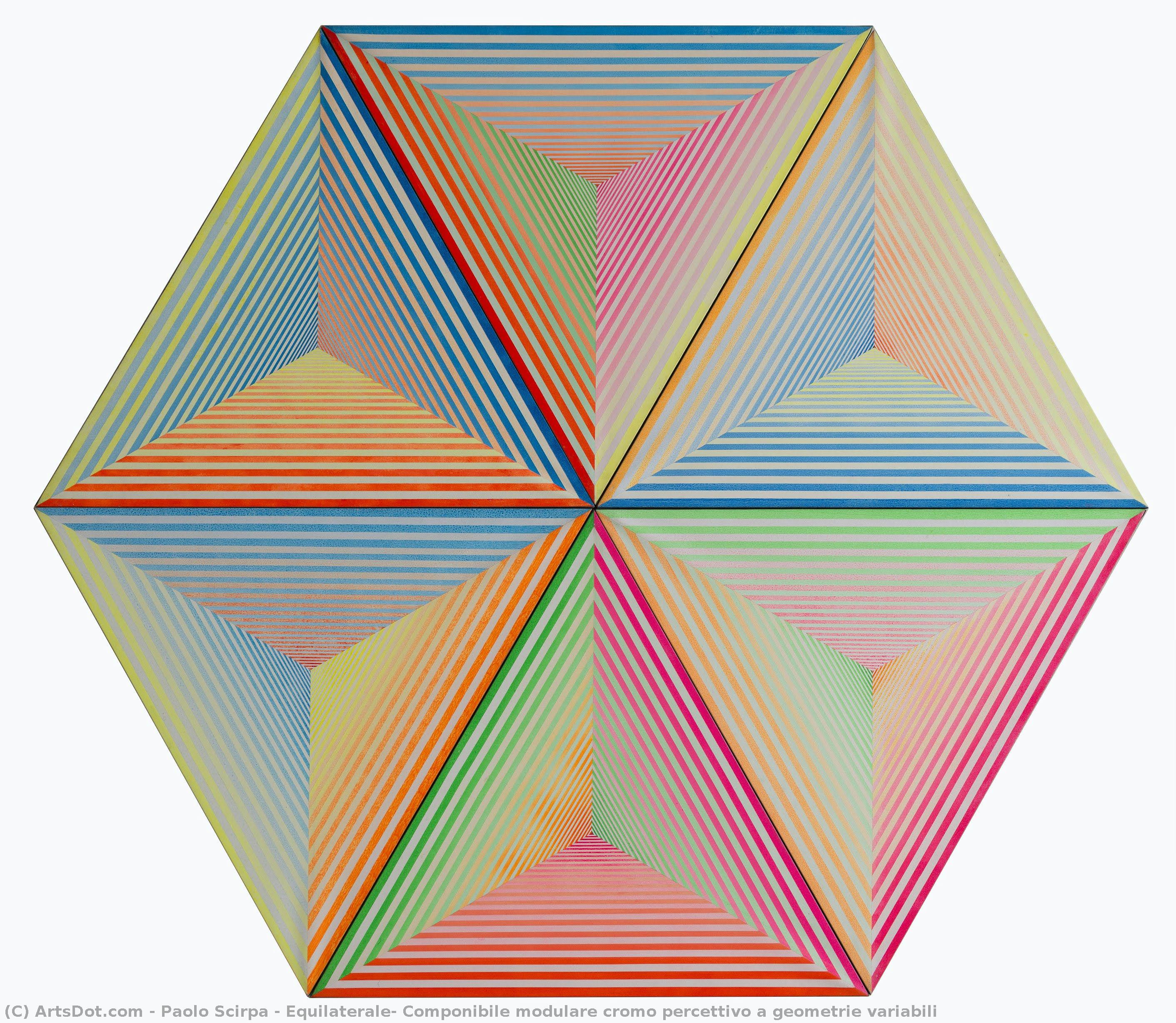 Equilaterale, Componibile Modulare Cromo Percettivo A Geometrie Variabili — Paolo Scirpa