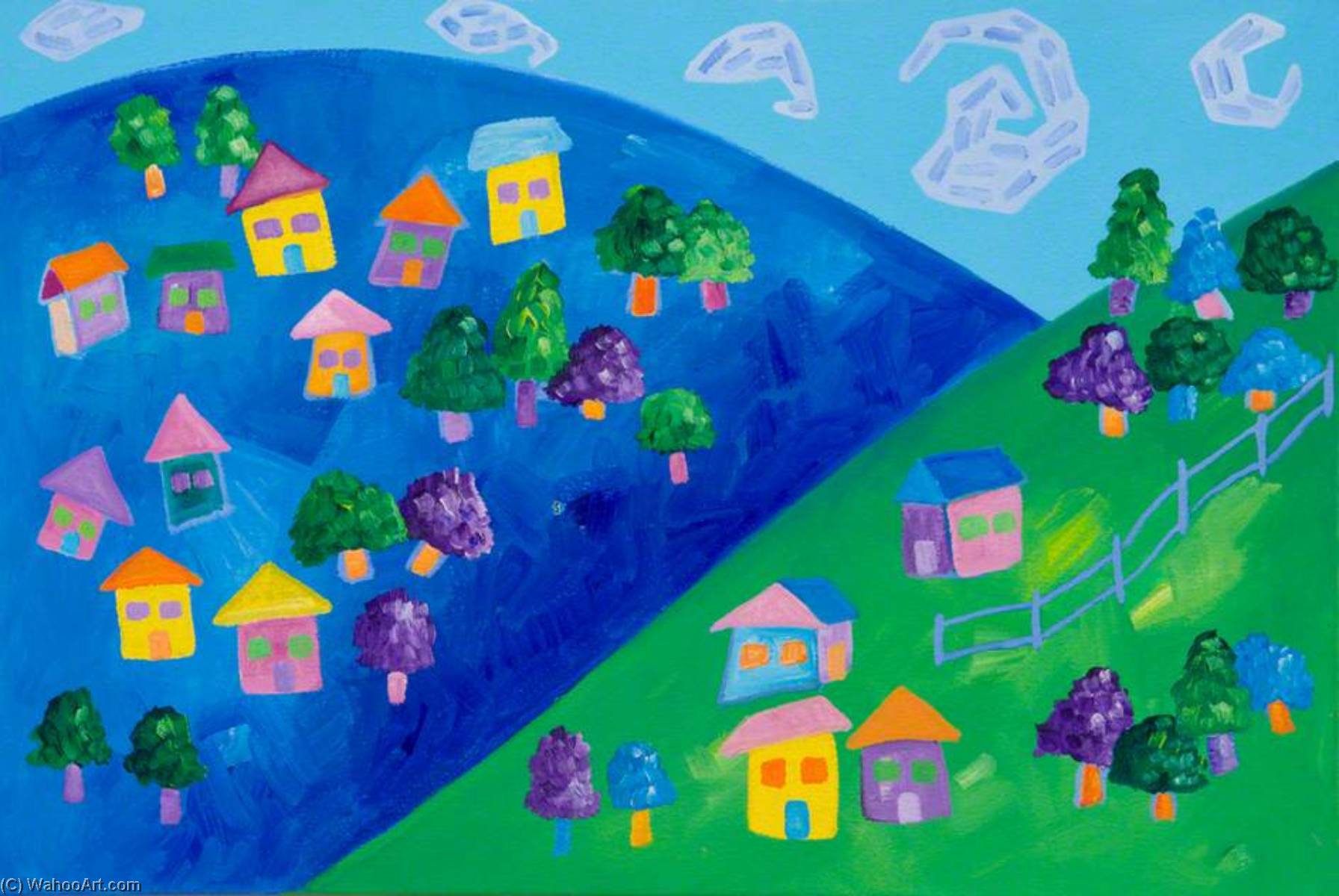Pink River Valley (triptych, Left Panel) — Wendy Mcarthur