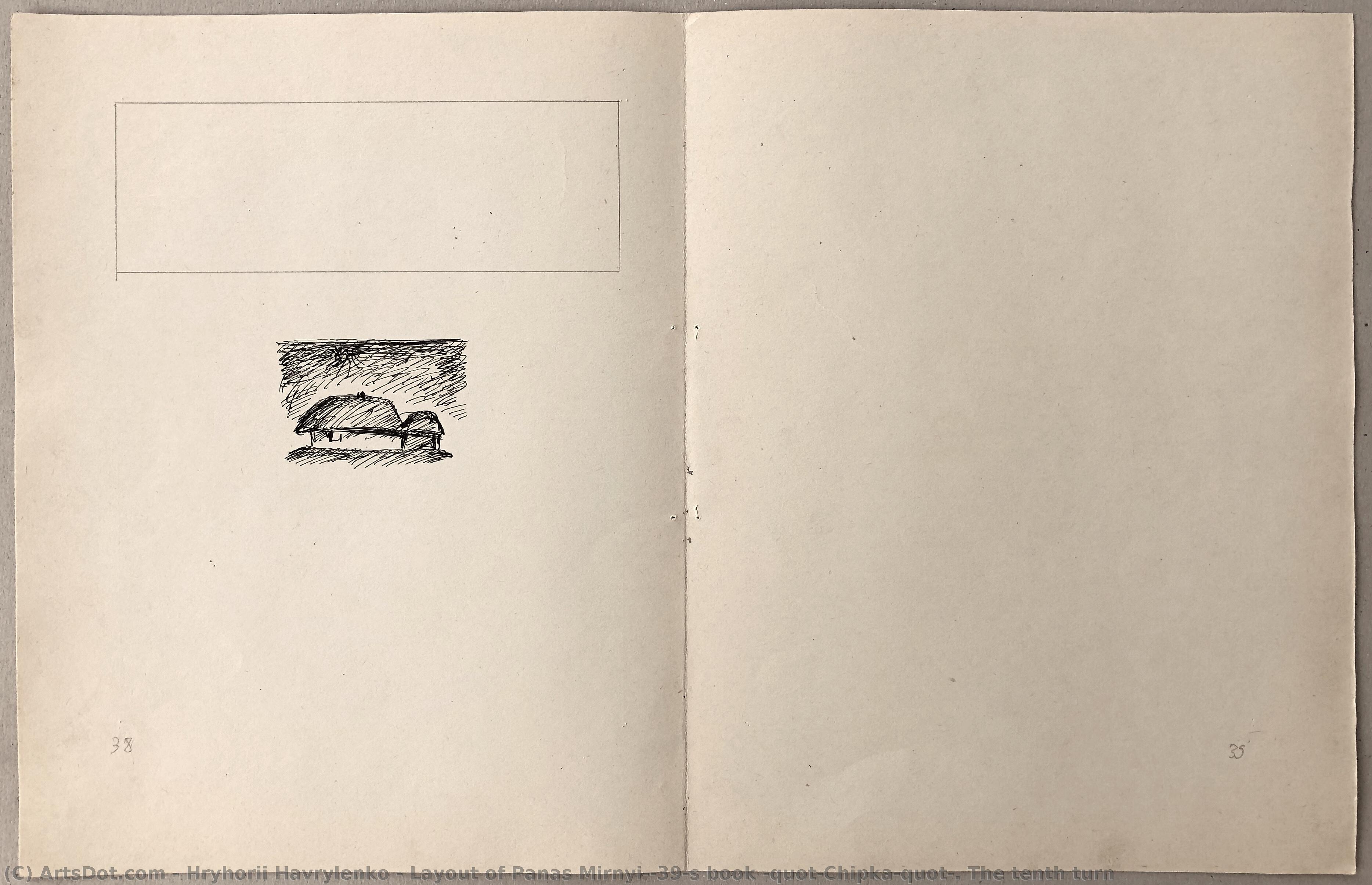 Layout Of Panas Mirnyi's Book "chipka". The Tenth Turn — Hryhorii Havrylenko