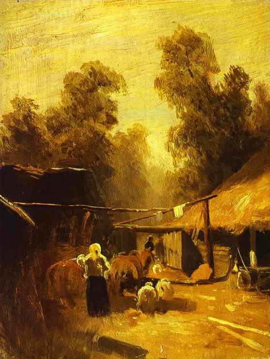 Morning In A Village — Fyodor Alexandrovich Vasilyev