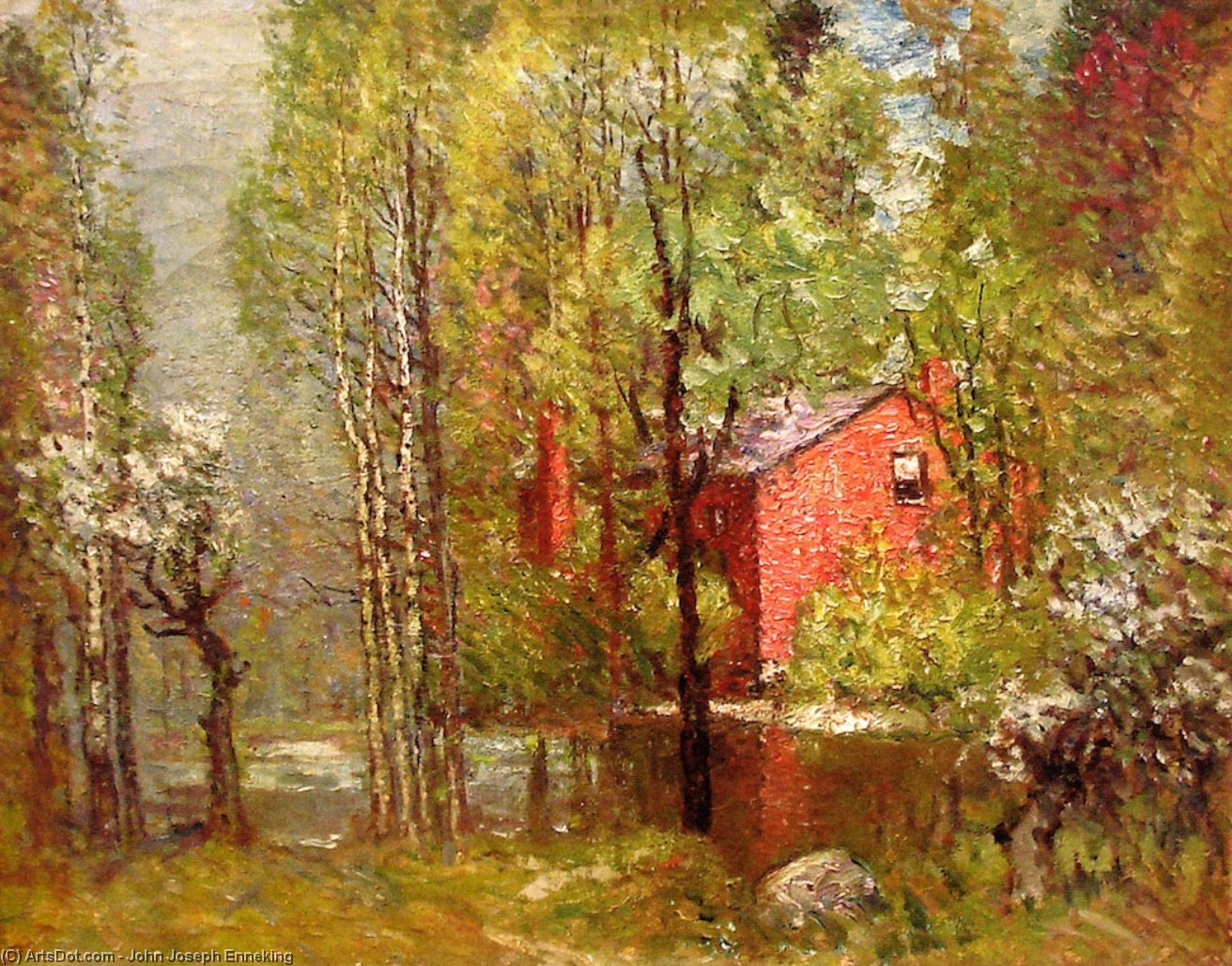Old Brick House On The Neponset — John Joseph Enneking