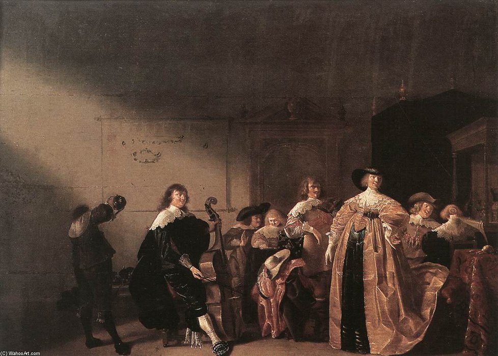 Party Scene With Music — Palamedes Palamedesz