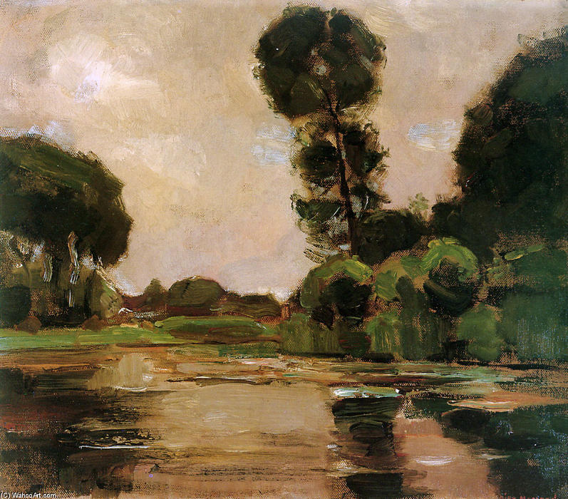 Lonely Tree At The Gein Sun — Piet Mondrian